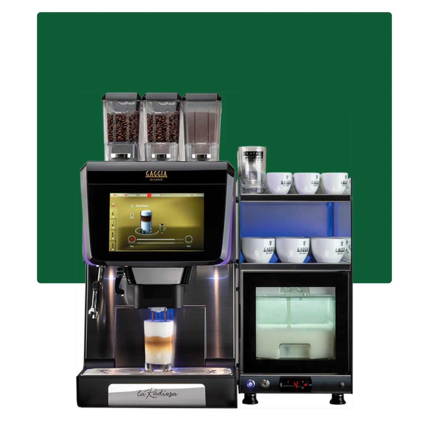 Varios puntos de servicio de café para una oficina grande